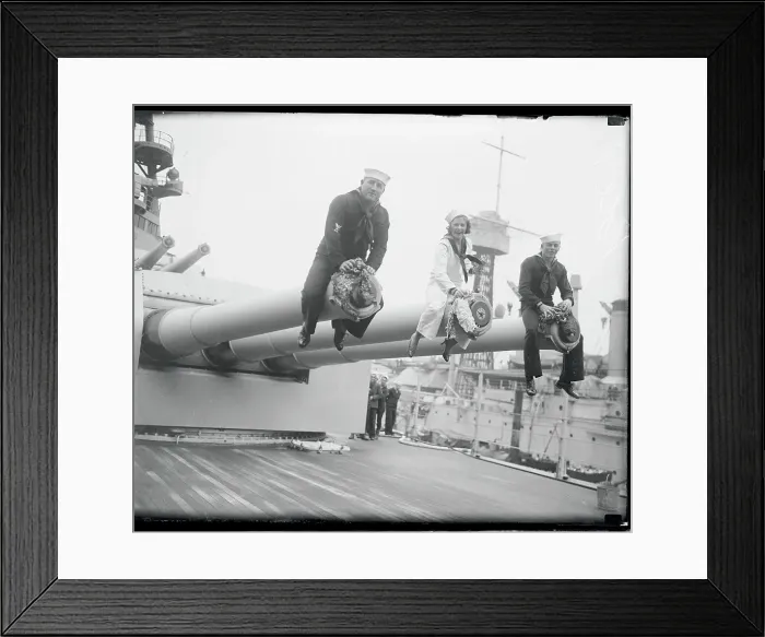 Framed Print : Broadway Stars on Navy Guns Framed Print : Broadway Stars on Navy Guns
