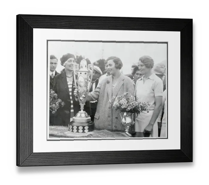 Framed Print : Glenna Collett Winning Trophy Framed Print : Glenna Collett Winning Trophy
