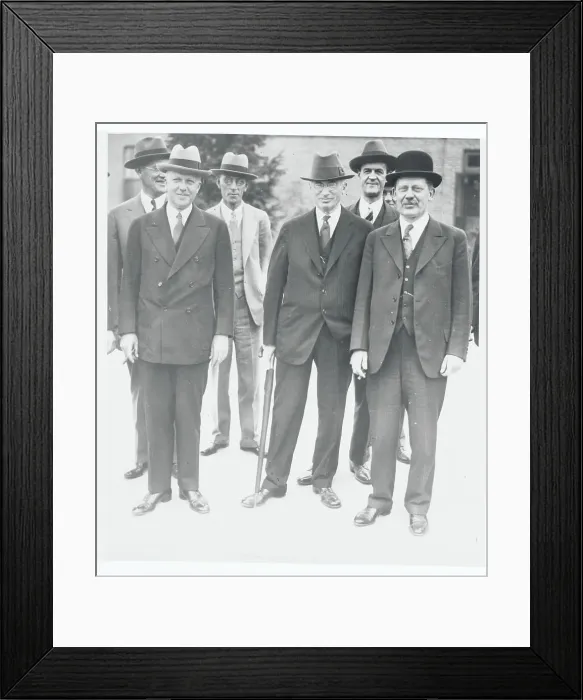 Framed Print : Energy Executives Posing Together Framed Print : Energy Executives Posing Together