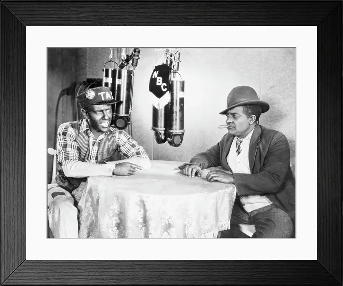 Framed Print : Amos n Andy Actors on the Radio Framed Print : Amos n Andy Actors on the Radio