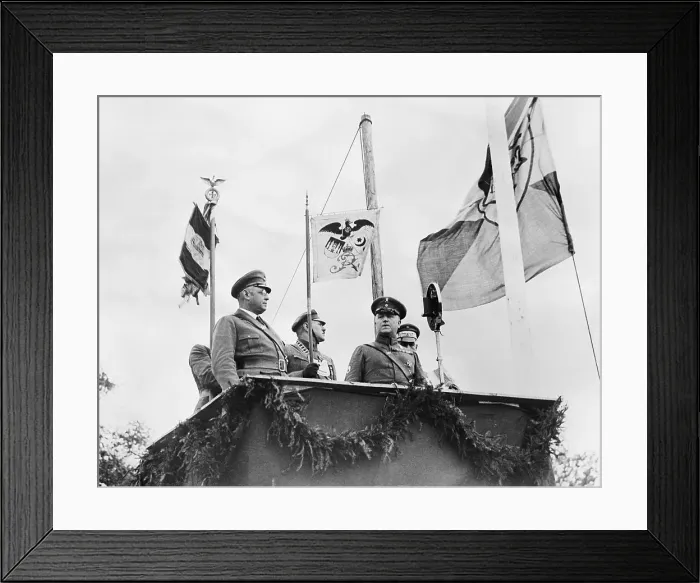 Framed Print : Franz Seldt Attending Military Review Framed Print : Franz Seldt Attending Military Review