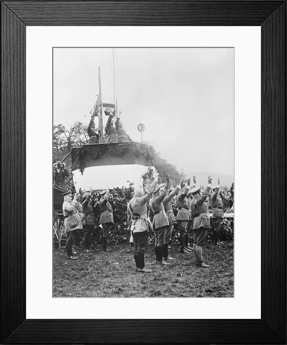 Framed Print : Franz Seldt Attending Soldier Review Ceremony Framed Print : Franz Seldt Attending Soldier Review Ceremony