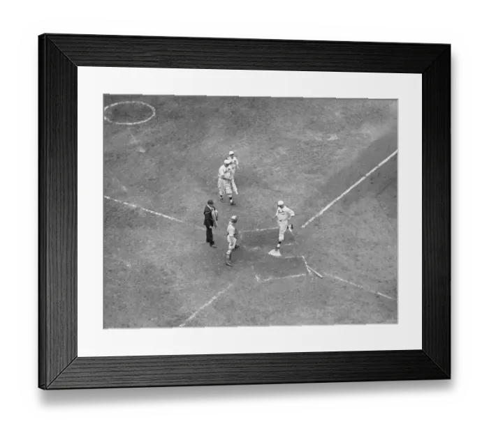 Framed Print : Charlie Gelbert Scoring; World Series Framed Print : Charlie Gelbert Scoring; World Series