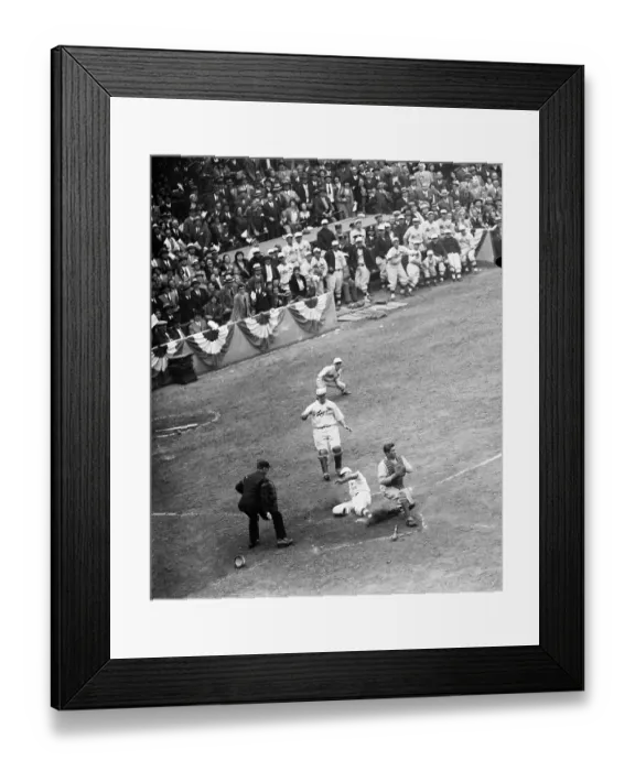 Framed Print : Chick Hafey Sliding Home Safely;World Se Framed Print : Chick Hafey Sliding Home Safely;World Se