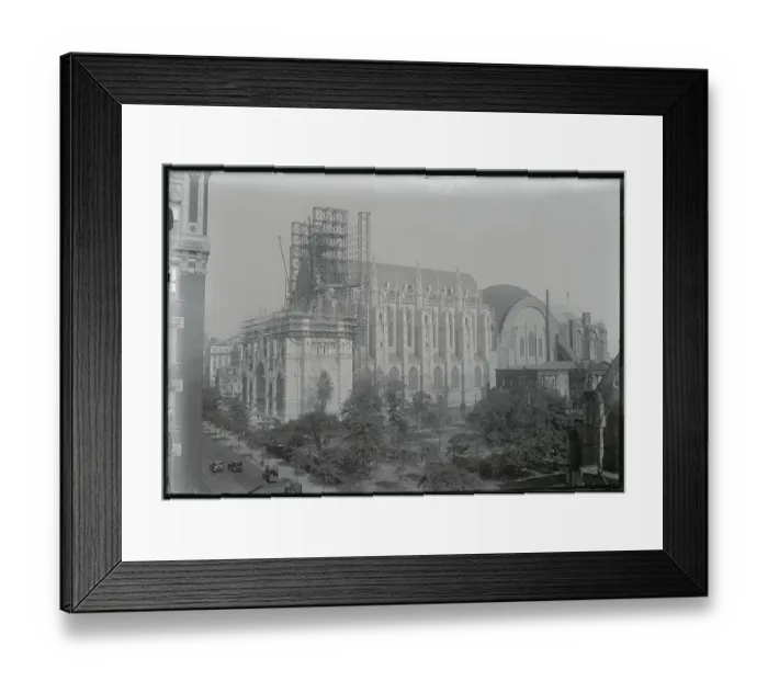 Framed Print : View of the Construction of the Cathedral of St John the Devine Framed Print : View of the Construction of the Cathedral of St John the Devine