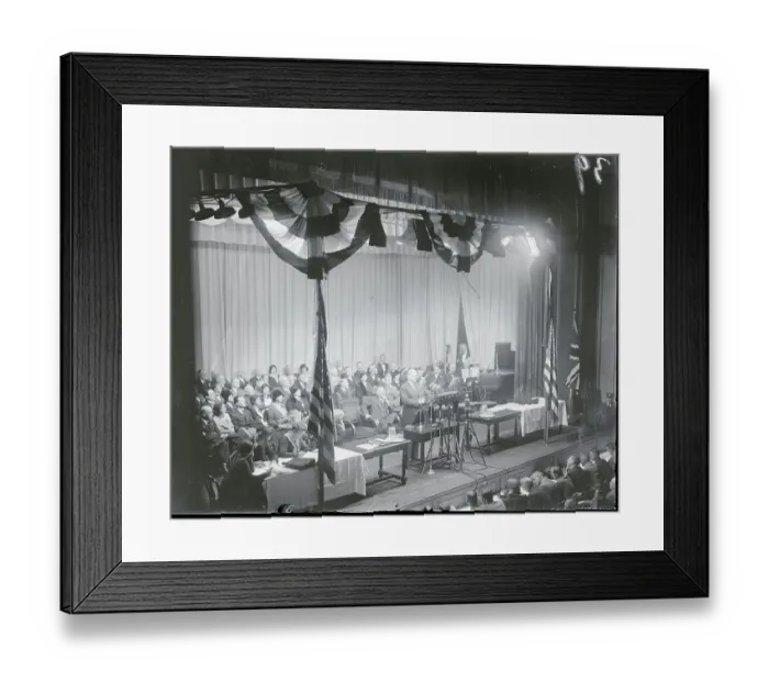 Framed Print : Herbert Hoover Speaking Framed Print : Herbert Hoover Speaking