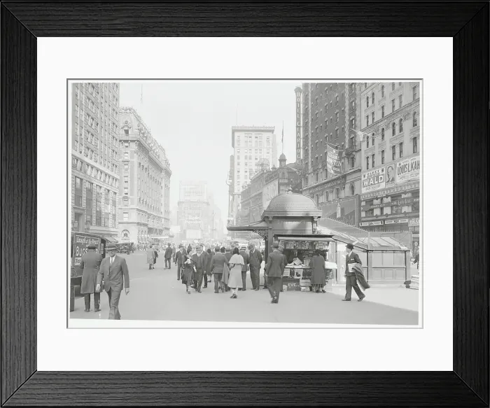 Framed Print : Times Square, October 1930 Framed Print : Times Square, October 1930