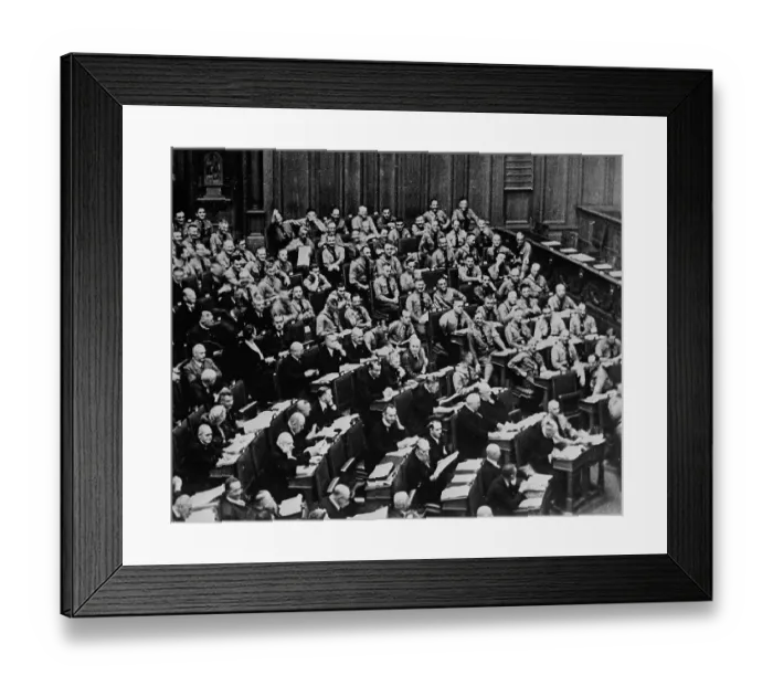 Framed Print : Hitlerites Sitting in Session Framed Print : Hitlerites Sitting in Session