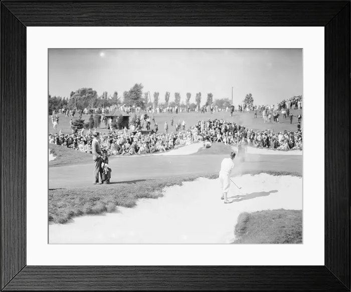 Framed Print : Bobby Jones Escaping the Sand Trap Framed Print : Bobby Jones Escaping the Sand Trap
