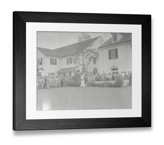 Framed Print : Spectators Watching Bobby Jones Tee Off Framed Print : Spectators Watching Bobby Jones Tee Off