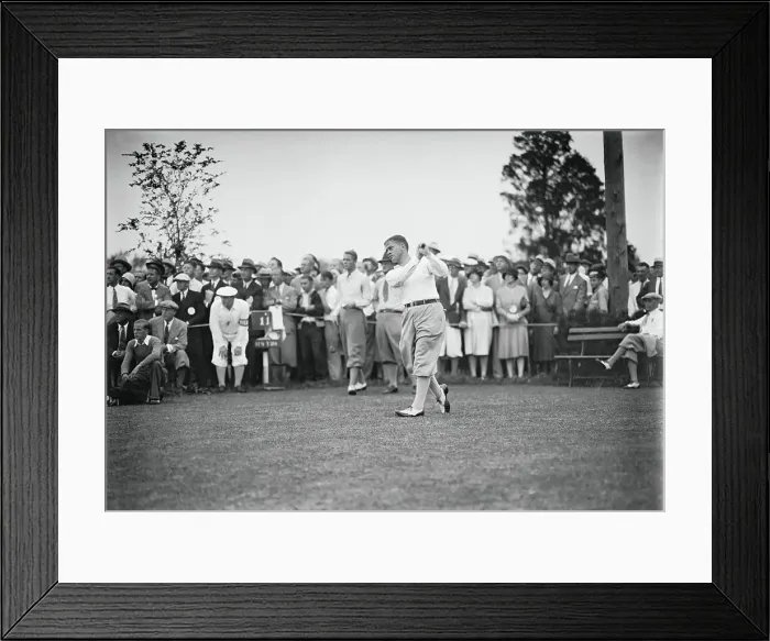 Framed Print : Bobby Jones Taking a Swing Framed Print : Bobby Jones Taking a Swing