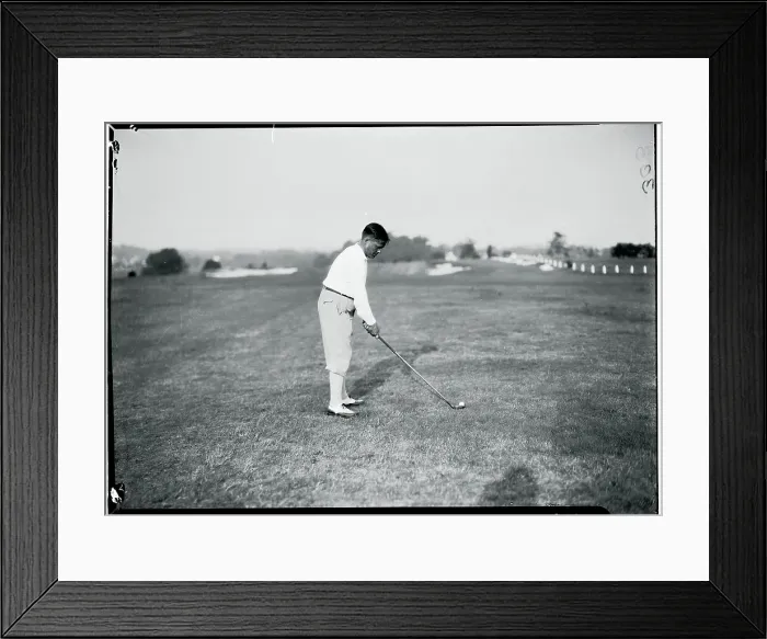 Framed Print : Bobby Jones Preparing His Shot Framed Print : Bobby Jones Preparing His Shot