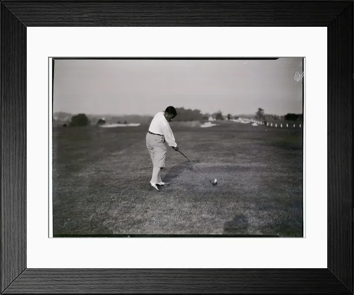 Framed Print : Bobby Jones Teeing Off Framed Print : Bobby Jones Teeing Off