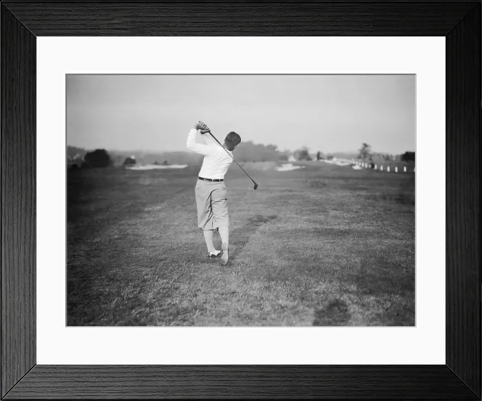 Framed Print : Bobby Jones Teeing Off Framed Print : Bobby Jones Teeing Off