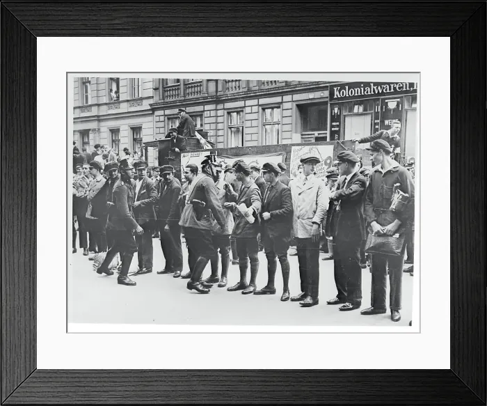 Framed Print : View of Citizens During Election Day in Germany Framed Print : View of Citizens During Election Day in Germany