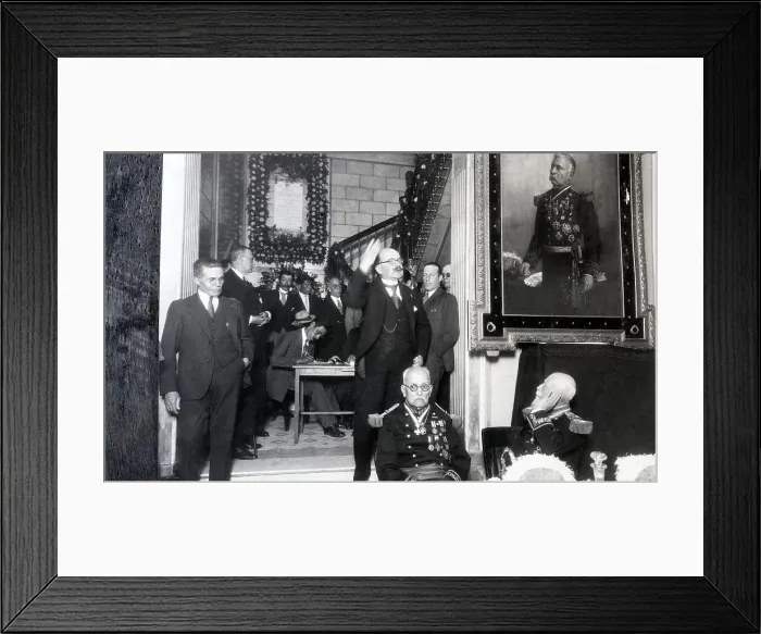 Framed Print : Dignitaries Gathered In Diaz'S Home Framed Print : Dignitaries Gathered In Diaz'S Home