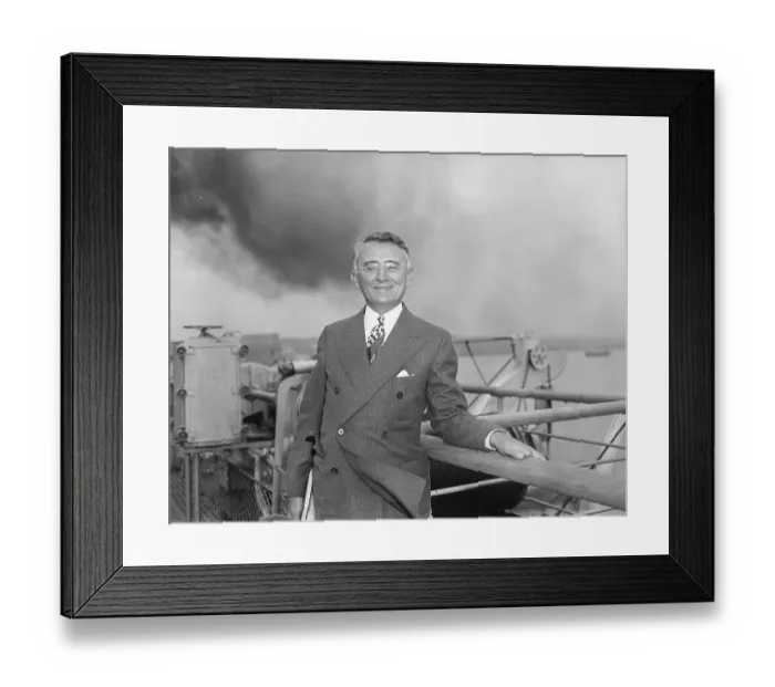 Framed Print : Dale Carnegie On Ship He Arrives On Framed Print : Dale Carnegie On Ship He Arrives On