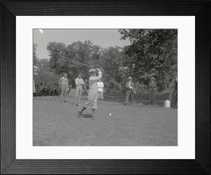 Framed Print : Tommy Armour Driving the Ball Framed Print : Tommy Armour Driving the Ball