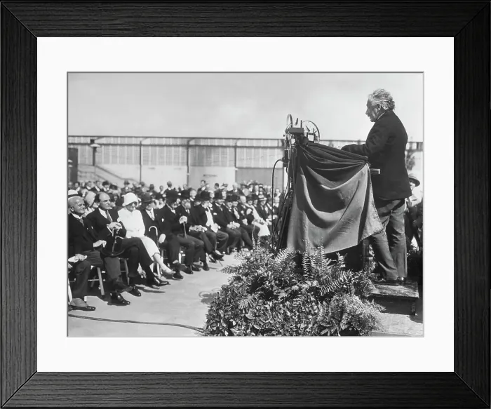 Framed Print : Albert Einstein Delivering Speech