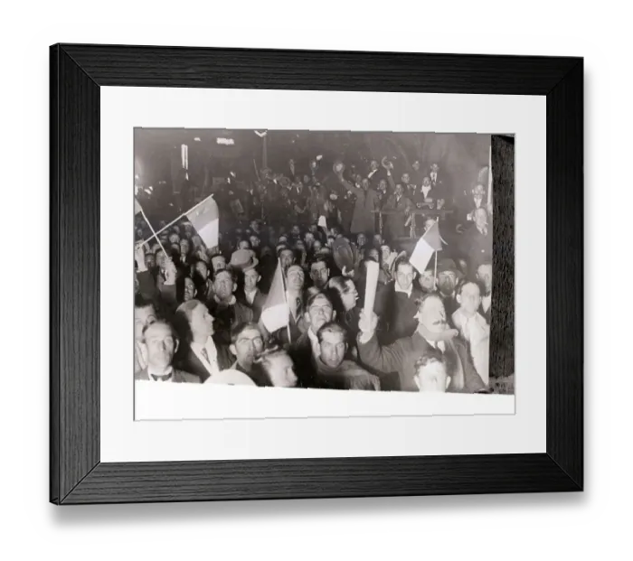 Framed Print : Supporters of Argentine Revolution at Parade Framed Print : Supporters of Argentine Revolution at Parade