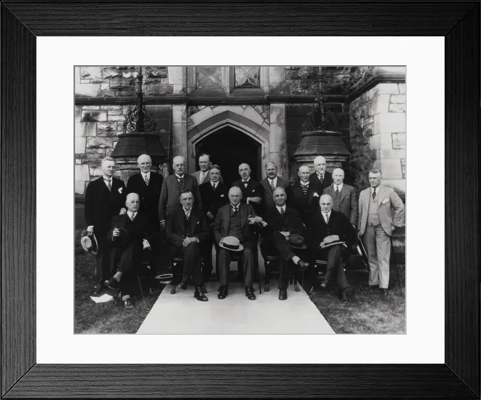 Framed Print : Richard Bedford Bennett's Cabinet Posing Framed Print : Richard Bedford Bennett's Cabinet Posing