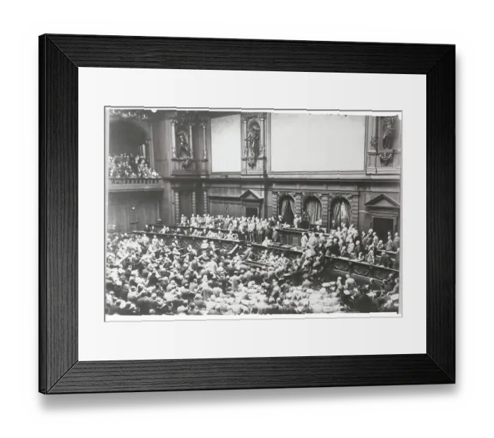 Framed Print : Chancellor Bruening Addressing Reichstag Framed Print : Chancellor Bruening Addressing Reichstag