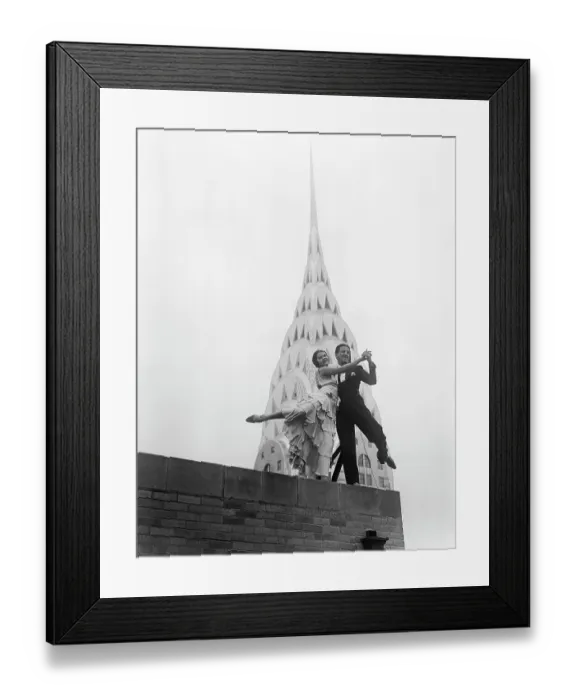 Framed Print : Dancing by the Chrysler Building Framed Print : Dancing by the Chrysler Building