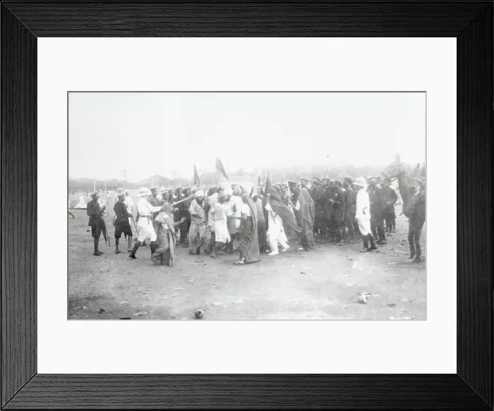 Framed Print : Citizens Gathered for Passive Battle with Nationalists Framed Print : Citizens Gathered for Passive Battle with Nationalists
