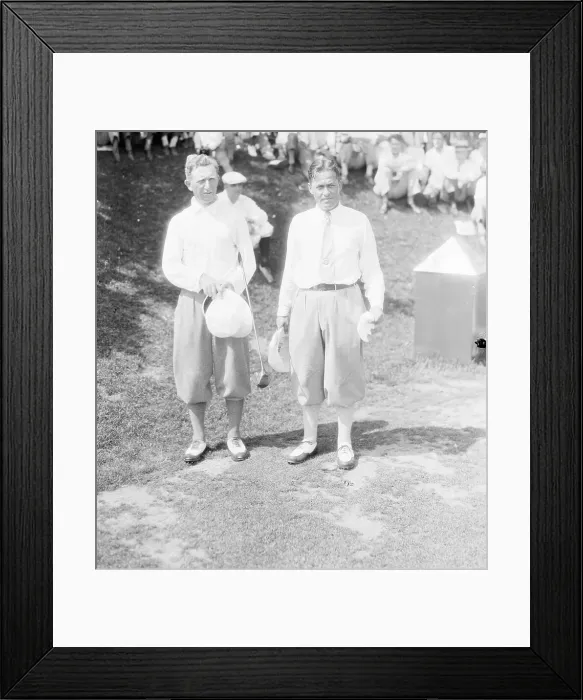 Framed Print : Bobby Jones with Jock Hutchinson Framed Print : Bobby Jones with Jock Hutchinson