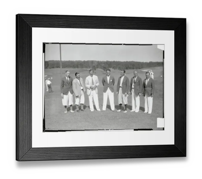 Framed Print : Well Dressed Players in National Open Golf Tournament Framed Print : Well Dressed Players in National Open Golf Tournament
