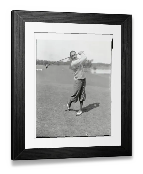 Framed Print : Portrait of Henry Ciuci Swinging Golf Club Framed Print : Portrait of Henry Ciuci Swinging Golf Club
