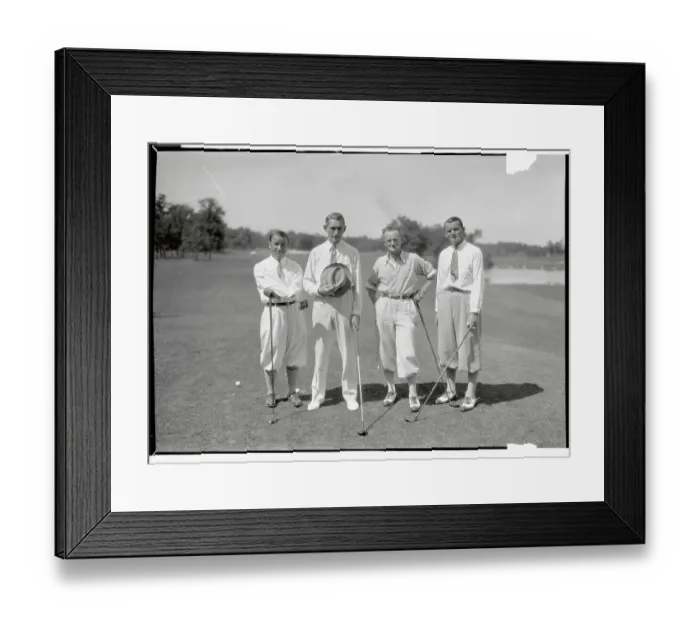 Framed Print : Group Portrait of National Open Golf Pros Framed Print : Group Portrait of National Open Golf Pros