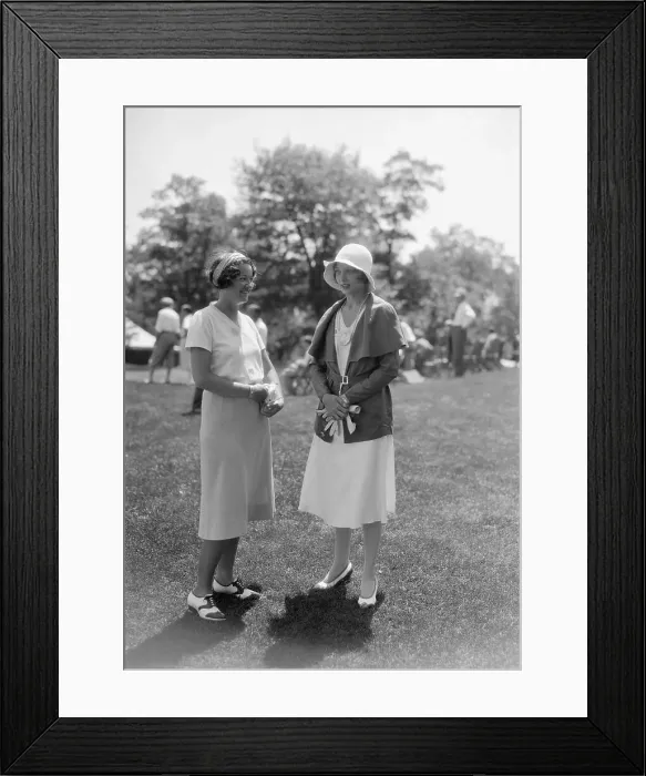 Framed Print : Mrs Charles Guest and Mrs Harry Cooper Talking