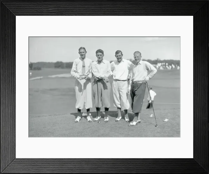 Framed Print : Group Portrait of National Open Golf Pros Framed Print : Group Portrait of National Open Golf Pros
