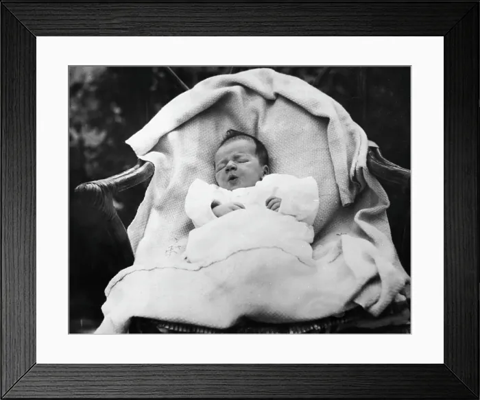 Framed Print : Charlse Lindbergh Jr. At Two Weeks Old