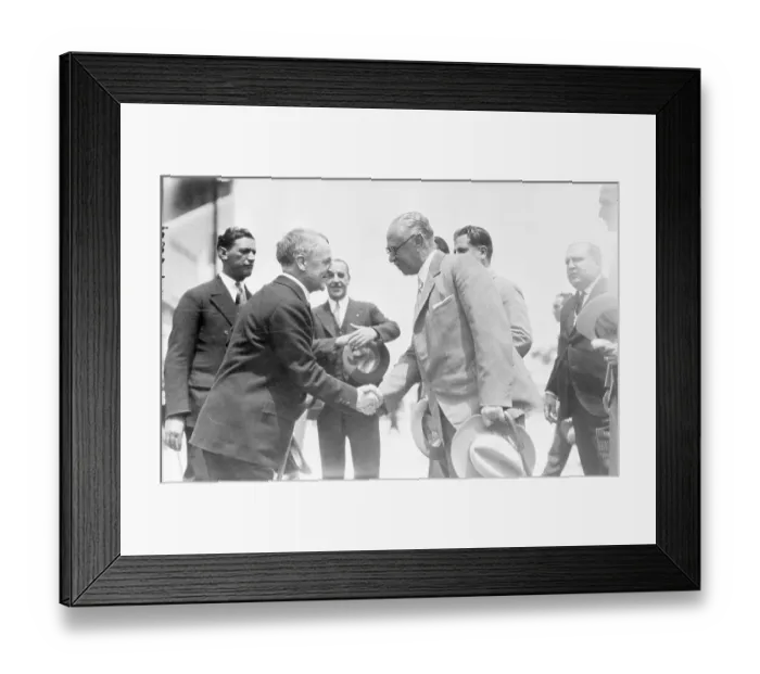 Framed Print : Ortiz Rubio Shakes Ambassador's Hand Framed Print : Ortiz Rubio Shakes Ambassador's Hand