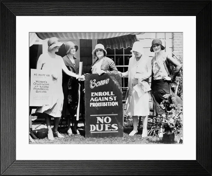Framed Print : Women Camapaigning Against Prohibition Framed Print : Women Camapaigning Against Prohibition