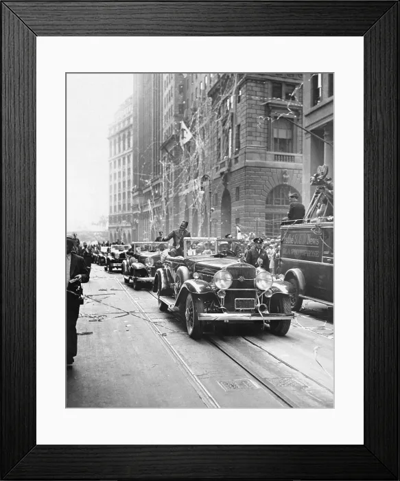 Framed Print : Golf Champion Bobby Jones During Parade Framed Print : Golf Champion Bobby Jones During Parade