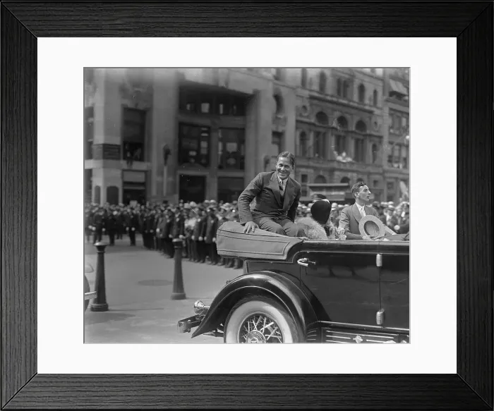 Framed Print : Bobby Jones Receiving a Warm Welcome in New York Framed Print : Bobby Jones Receiving a Warm Welcome in New York