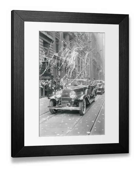 Framed Print : Bobby Jones Greeting Crowd From Automobile Framed Print : Bobby Jones Greeting Crowd From Automobile