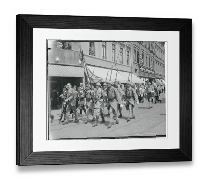 Framed Print : Final French Troops Leaving The Rhinelands Framed Print : Final French Troops Leaving The Rhinelands