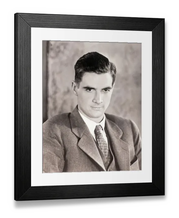Framed Print : Producer Howard Hughes