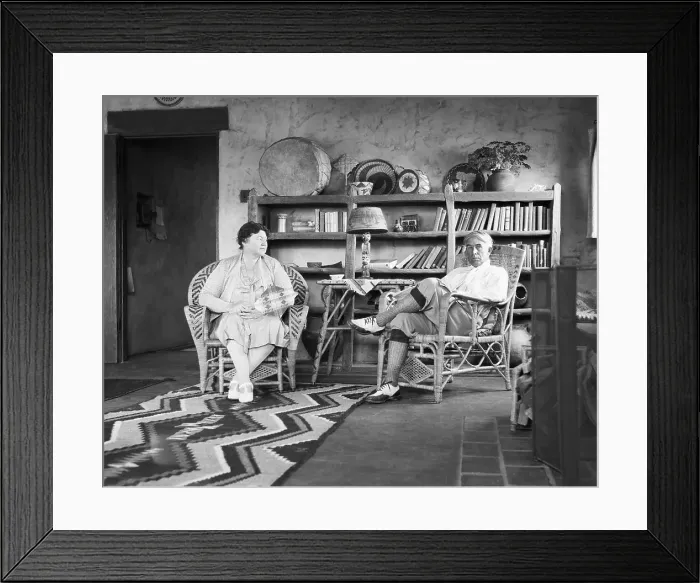 Framed Print : Zane Grey and His Wife at Home Framed Print : Zane Grey and His Wife at Home
