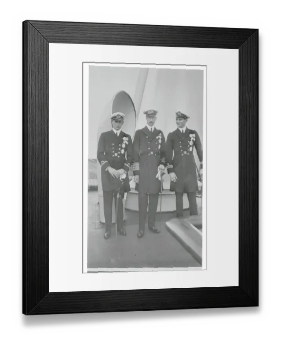 Framed Print : King Christian with His Two Sons Framed Print : King Christian with His Two Sons