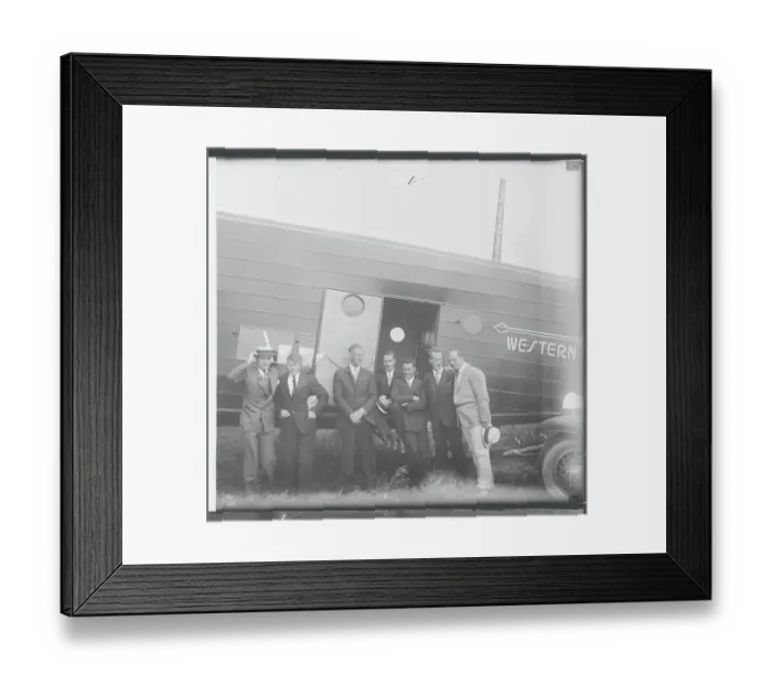 Framed Print : Plane Crew Beside Aircraft Framed Print : Plane Crew Beside Aircraft