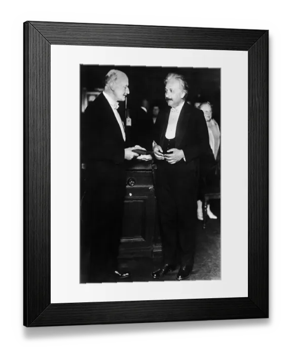 Framed Print : Max Planck and Albert Einstein
