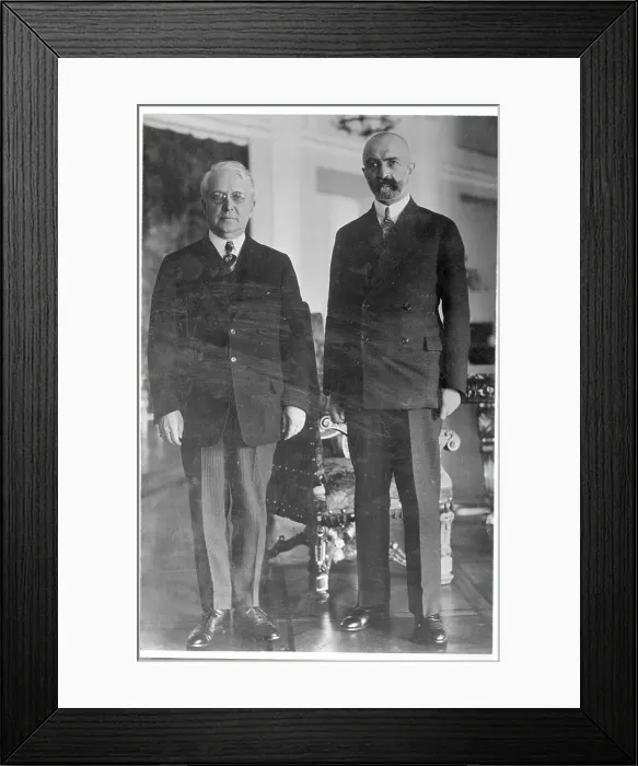 Framed Print : John Willys Posing With Walery Slawek Framed Print : John Willys Posing With Walery Slawek