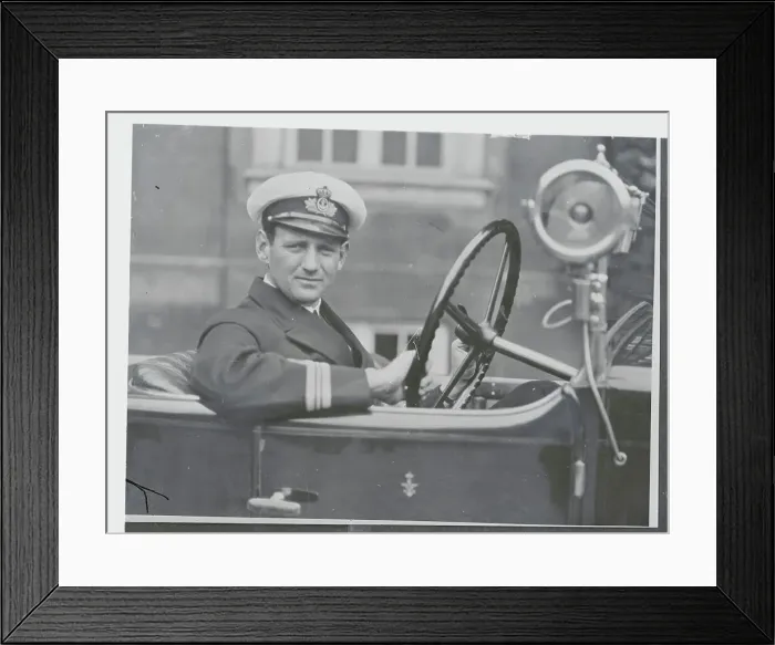 Framed Print : Prince Frederik Driving a Car Framed Print : Prince Frederik Driving a Car