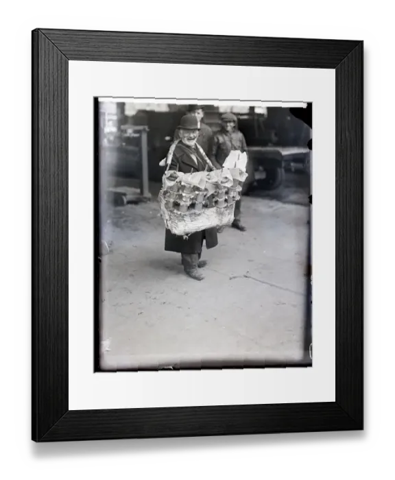 Framed Print : Pretzel Man Hawking His Wares Framed Print : Pretzel Man Hawking His Wares