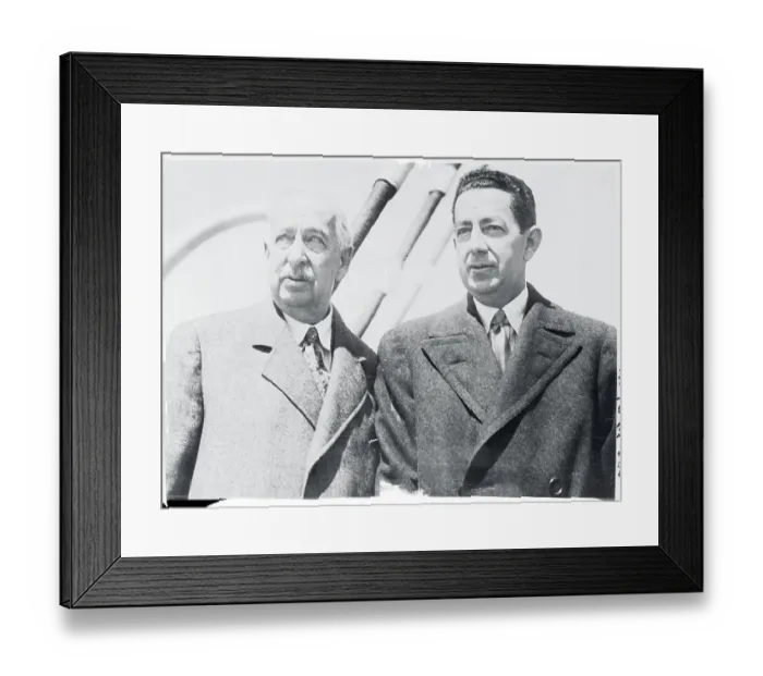 Framed Print : King Camp Gillette with His Son Framed Print : King Camp Gillette with His Son
